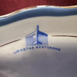 Сервировочное блюдо Lidostas Restorans, Фарфор, Рижский фарфоровый завод, Рига (Латвия) 1 шт - 65€ . Доставка Омнива